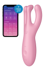 Гнучкий смарт-вібратор Satisfyer Threesome 4 Connect App рожевий вид 2