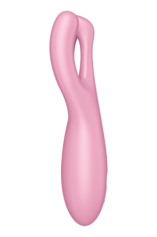 Гнучкий смарт-вібратор Satisfyer Threesome 4 Connect App рожевий вид 8