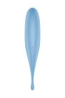 Гібридний вакуумний вібратор із точковою стимуляцією Satisfyer Twirling Pro, блакитний вид 6