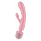 Гібридний вібратор Мікрофон-Кролик Satisfyer Triple Lover, рожевий вид 3