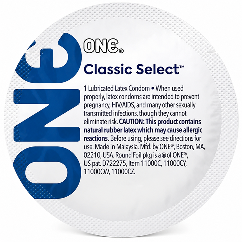 Набір класичних латексних презервативів One Classic Select (ціна за 5 шт.) вид 2