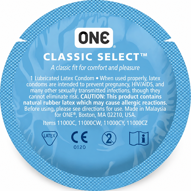 Набір класичних латексних презервативів One Classic Select (ціна за 5 шт.) вид 3