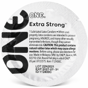 Набор крепких презервативов классической формы One Extra Strong с разным дизайном (цена за 5 шт.)