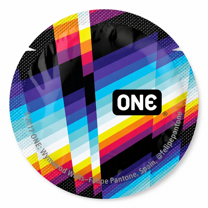 Набір міцних презервативів класичної форми One Extra Strong із різним дизайном (ціна за 5 шт.) вид 3