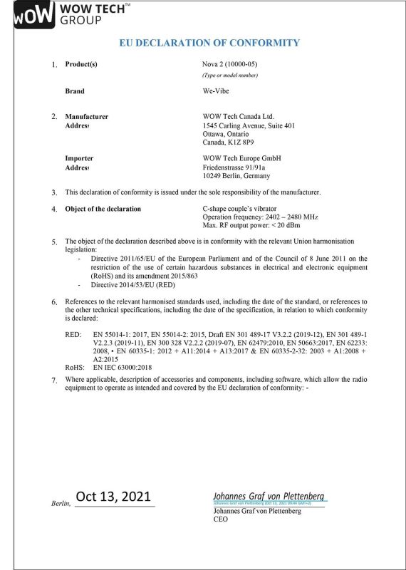 Вібратор-кролик із гнучкими відростками Nova 2 by We-Vibe вид 15