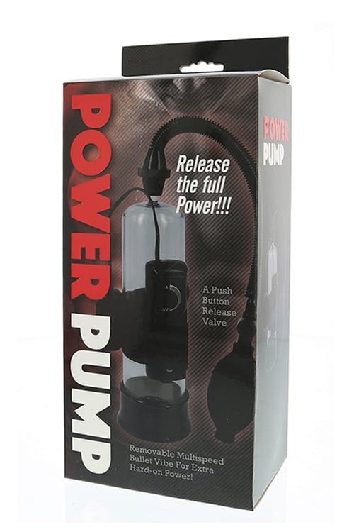 Вакуумна помпа для чоловіків Seven Creations Power Pump з вібрацією, чорна вид 2