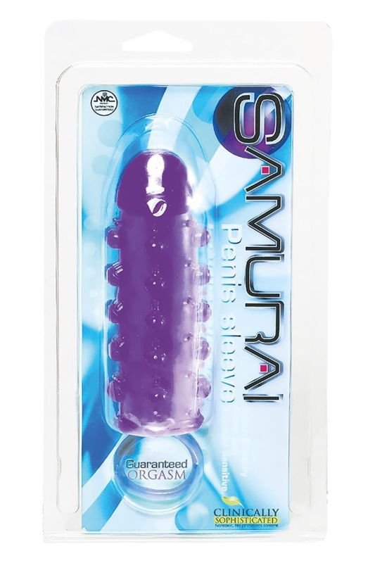 Насадка SAMURAI PENIS SLEEVE, PURPLE вид 4