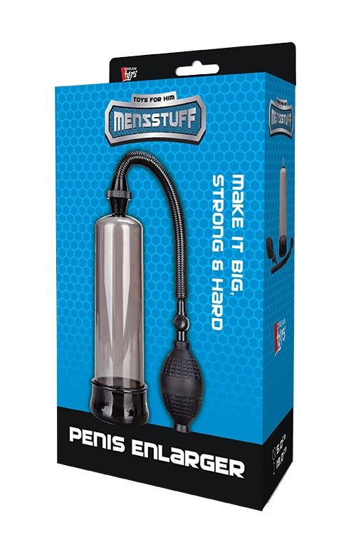 Вакуумна помпа із грушею Dream Toys MenzStuff Penis Enlarger для збільшення пеніса, чорна вид 2