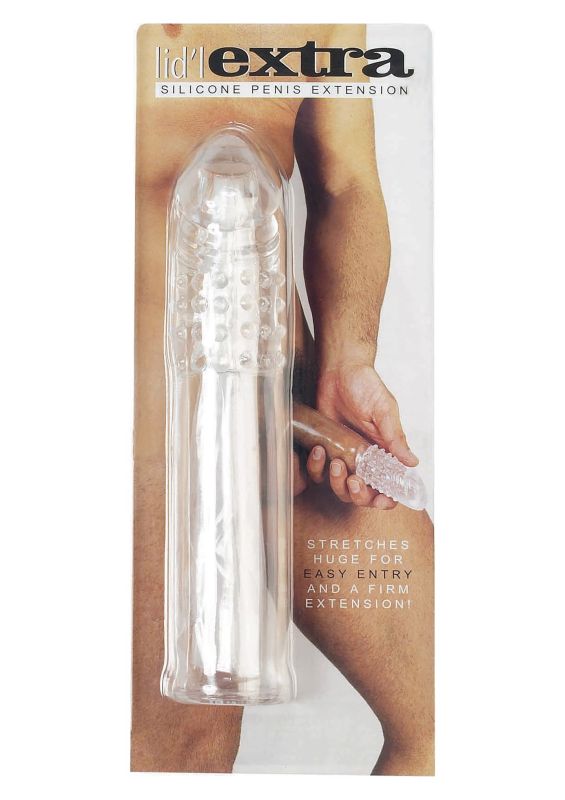 Насадка удлиняющая Seven Creations Lidl Extra Silicone Penis Extension прозрачная вид 3