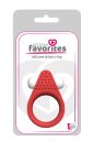 Эрекционное кольцо Dream Toys All Time Favorites с рельефным выступом, красное