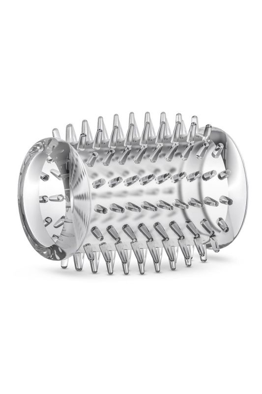 Насадка на пеніс відкрита із шипами Blush Stay Hard прозора вид 3