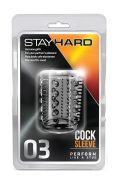 Насадка STAY HARD - COCK SLEEVE 03, CLEAR