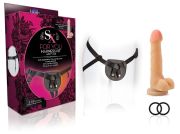Страпон жіночий Blush Sx For You Harness Kit з присоскою та кріпленням на трусиках