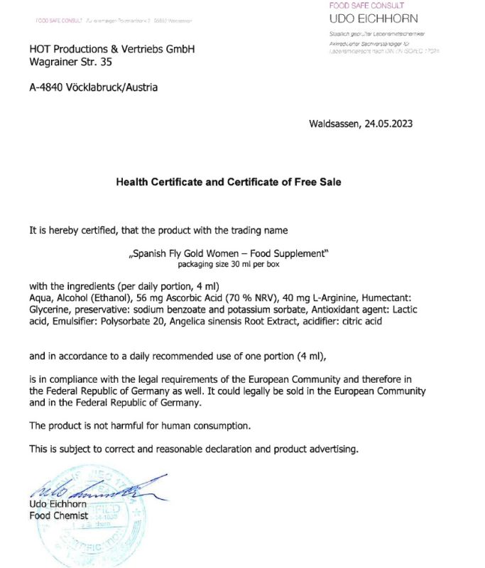 Возбуждающие капли для женщин ERO Spainish Fly, 30 мл вид 5