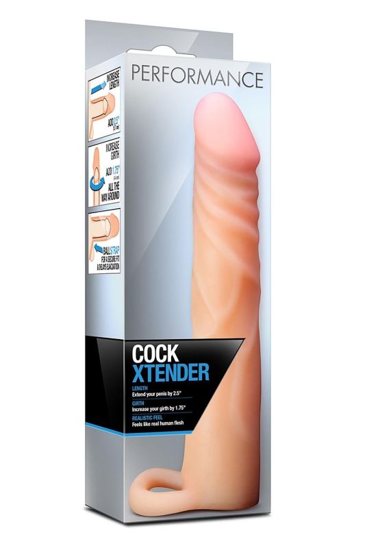 Насадка на пенис киберкожа Blush PERFORMANCE COCK XTENDER BEIGE вид 3