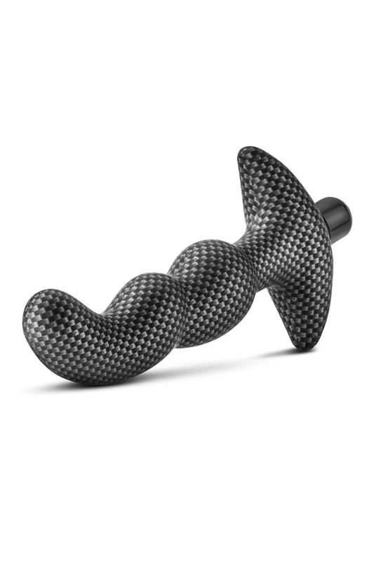 Анальна пробка з вібрацією 3-в-1 Blush Spark Ignition PRV-02 у кольорі ,,карбон,, вид 3