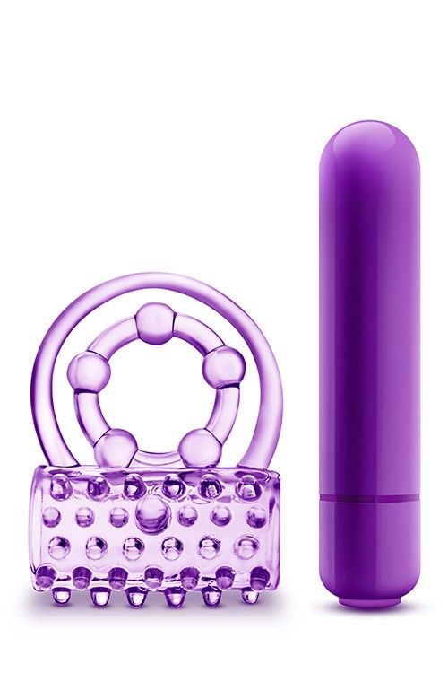 Ерекційне віброкільце Blush PLAY WITH ME фіолетове вид 2