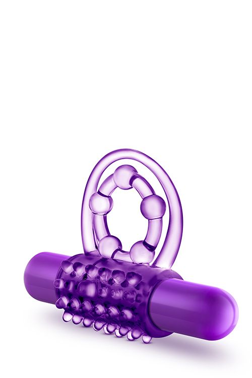 Ерекційне віброкільце Blush PLAY WITH ME фіолетове вид 9