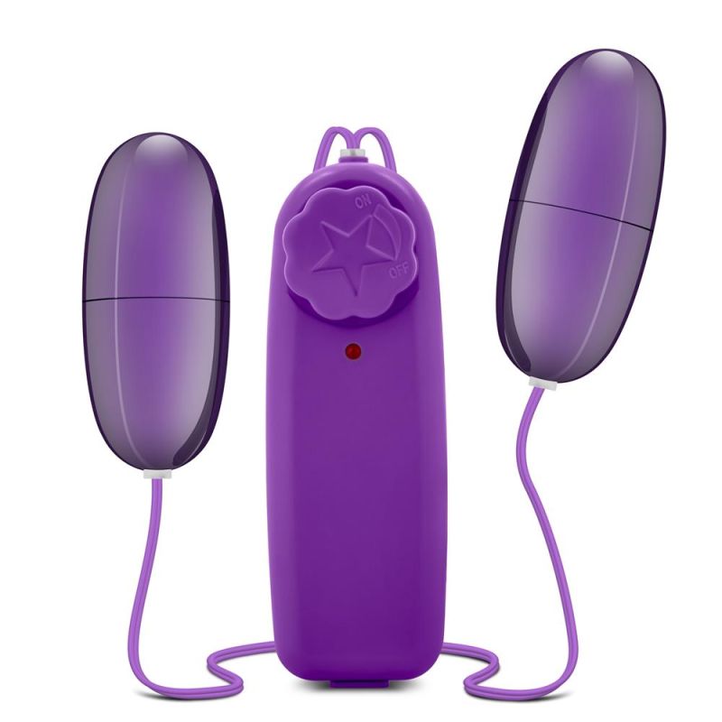 Віброяйце подвійне Blush B yours double pop eggs plum, фіолетовий вид 2