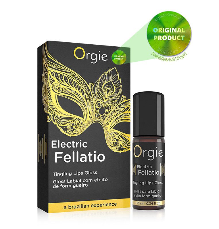 Блеск для губ с вибрацией Orgie Electric Fellatio, 10 мл вид 2