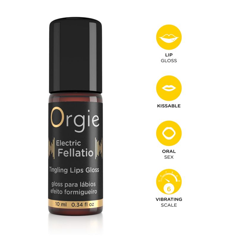 Блиск для губ з вібрацією Orgie Electric Fellatio, 10 мл вид 4