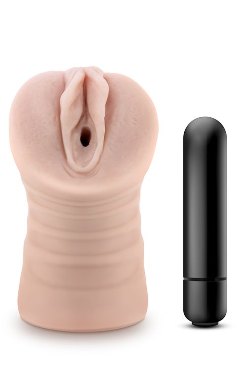 Мастурбатор-вагина с вибрацией M FOR MEN RAIN VANILLA вид 2