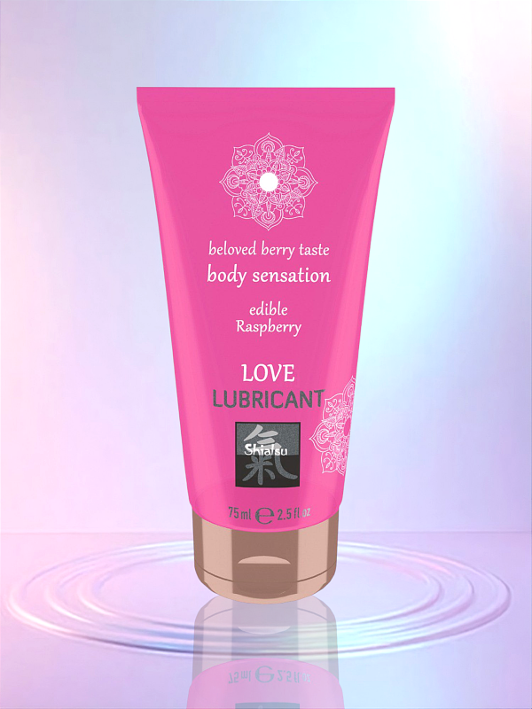Съедобный лубрикант SHIATSU Love Малина, 75 мл вид 3