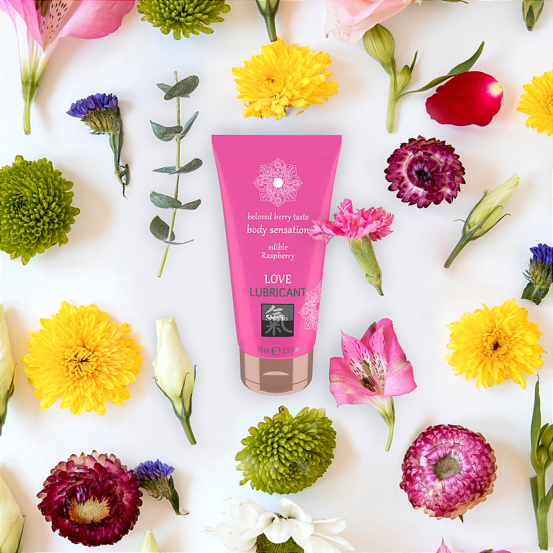Съедобный лубрикант SHIATSU Love Малина, 75 мл вид 4