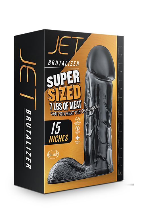 Фаллоимитатор Супер Гигант JET BRUTALIZER BLACK вид 3