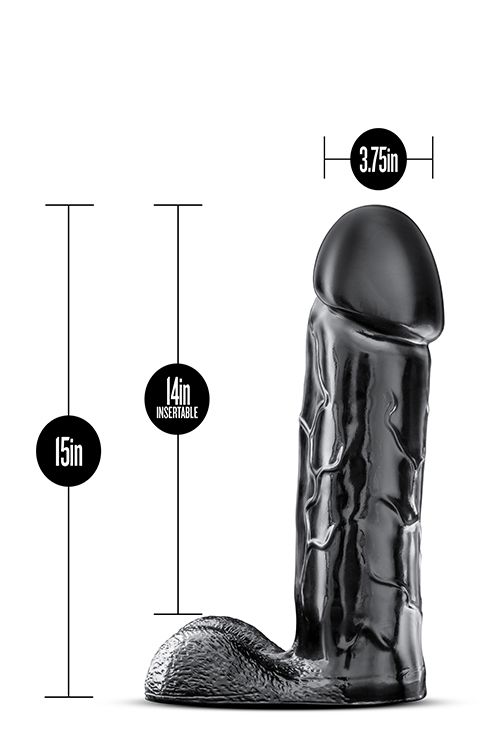 Фалоімітатор гігант JET BRUTALIZER BLACK вид 4