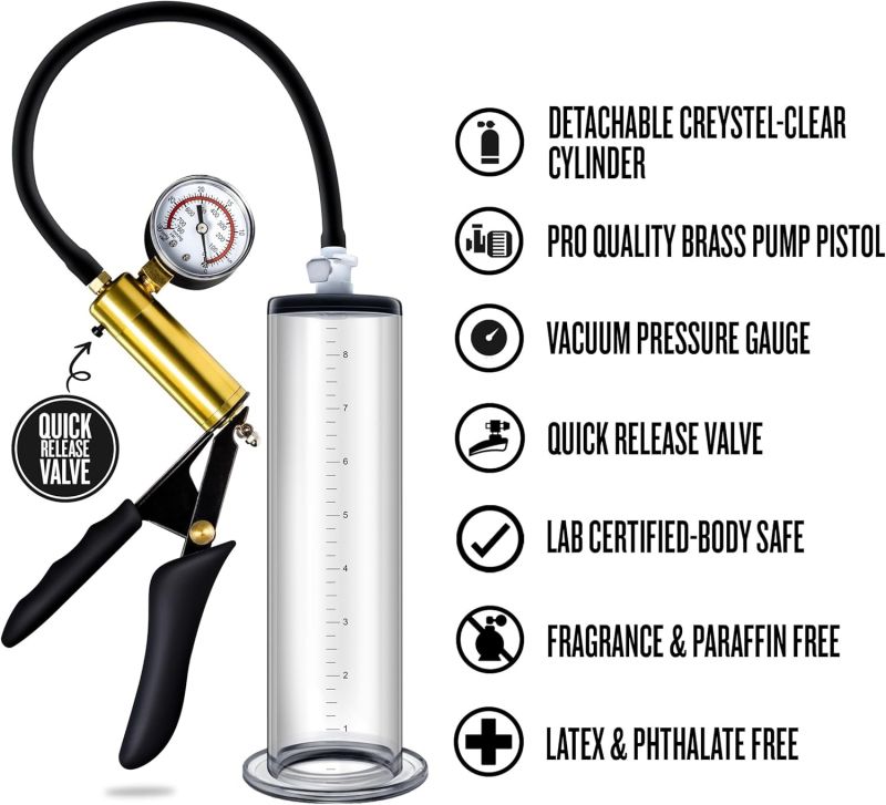 Вакуумна помпа VX6 VACUUM PENIS Pump CLEAR вид 3