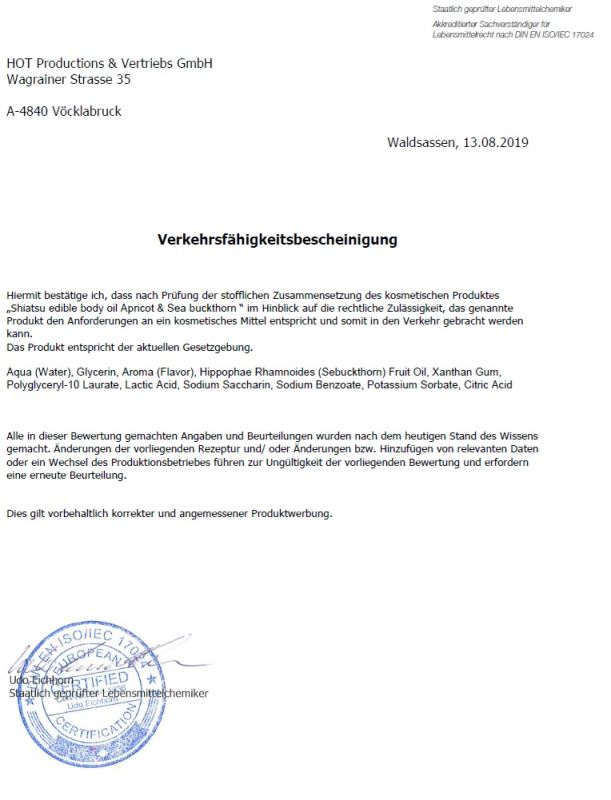 Їстівне масло для тіла SHIATSU Абрикос і обліпиха, 75мл вид 6