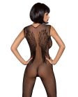Комбінезон Obsessive з малюнком крил Bodystocking N112, чорний S\M вид 3