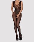 Комбінезон Obsessive з малюнком крил Bodystocking N112, чорний S\M вид 8