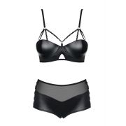 Комплект Obsessive Leatheria 2-pcs set black, S/M