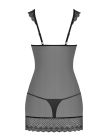 Пеньюар Obsessive 857-CHE-1 chemise S\M Черный вид 7