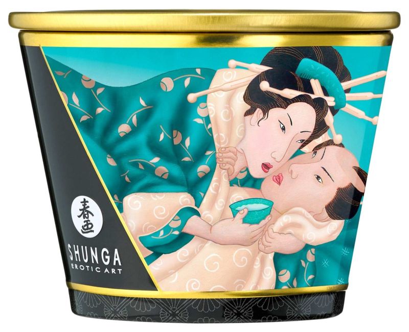 Свічка для масажу Shunga Massage Candle Island Blossoms із квітковим ароматом, 170 мл вид 3