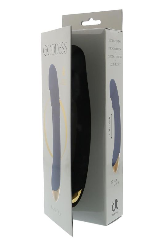 Вібромасажер з функцією нагріву Dream Toys Goddess Collection Boreas синій вид 7