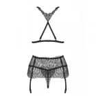 Комплект Obsessive Chiccanta 3 pcs set black L/XL вид 4