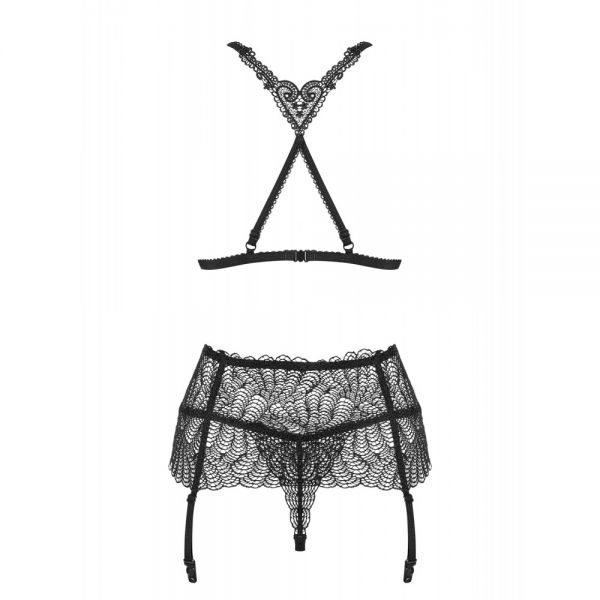 Комплект Obsessive Chiccanta 3 pcs set black L/XL вид 4