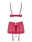 Комплект Obsessive Lividia 3 pcs set red S/M вид 7