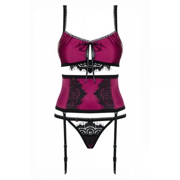 Комплект Obsessive 861-SEG-5 3 pcs set S/M вид 5