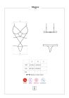 Боди Obsessive Megies с перекрещивающимися стрепами, черно-красный, L/XL вид 8