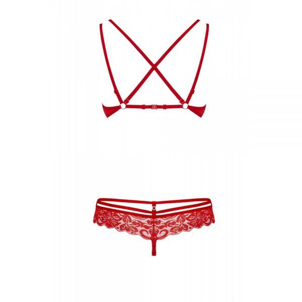 Комплект Obsessive 860-SET-3 2 pcs set red S/M вид 5