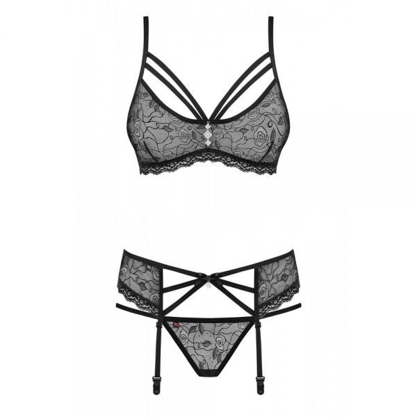 Комплект з поясом для панчіх Obsessive 818-SEG-1 S / M вид 5