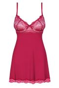 Бебидолл Obsessive Rosalyne babydoll & thong red L/XL