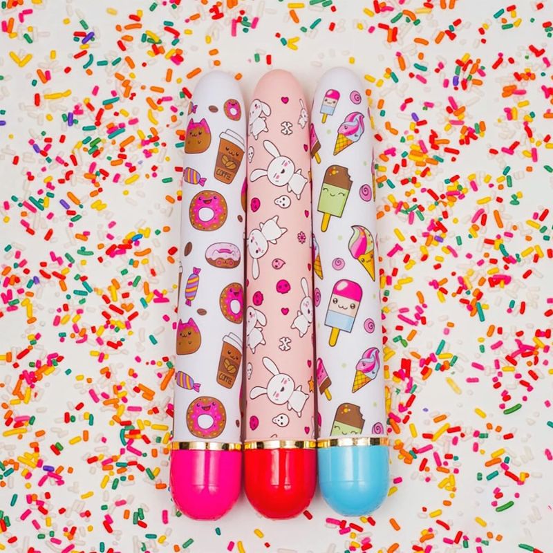 Вібромасажер Дамський пальчик, з яскравим принтом Blush The Collection Play Naughty блакитний вид 7