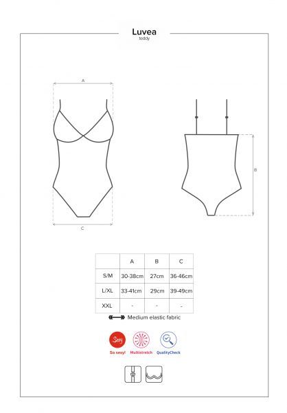 Боді Obsessive Luvaeteddy S/M вид 8