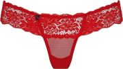 Стринги мереживні Obsessive 863-THO-3 червоні, L/XL