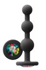 Анальна пробка з кристалом GLAMS RIPPLE RAINBOW Gem BLACK вид 3